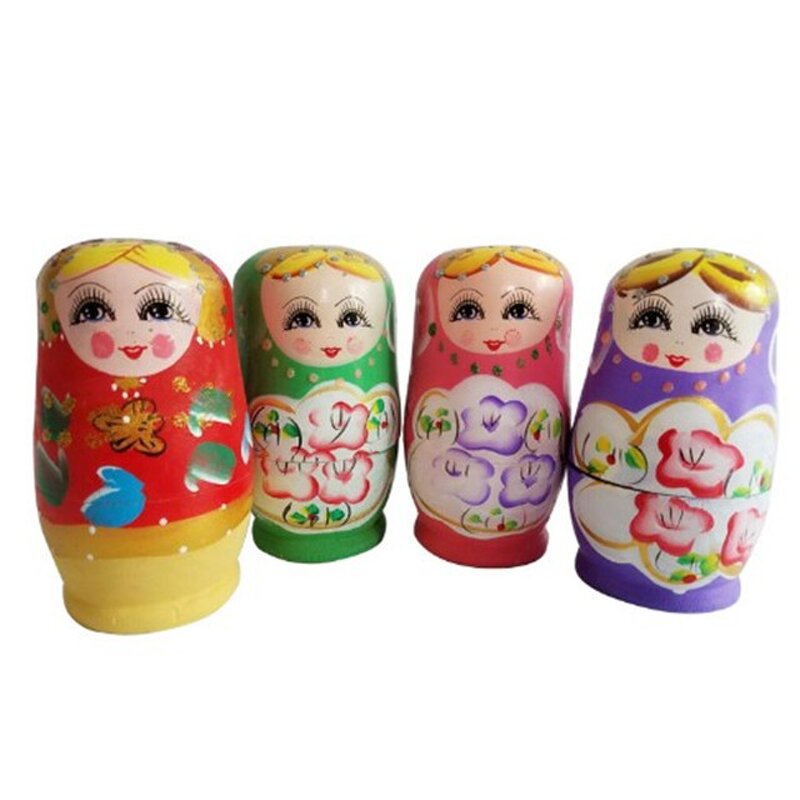 Matryoshka Toy Manufacturer - Hot Sale Natural Wooden Russian Nesting Doll With Eco-Friendly