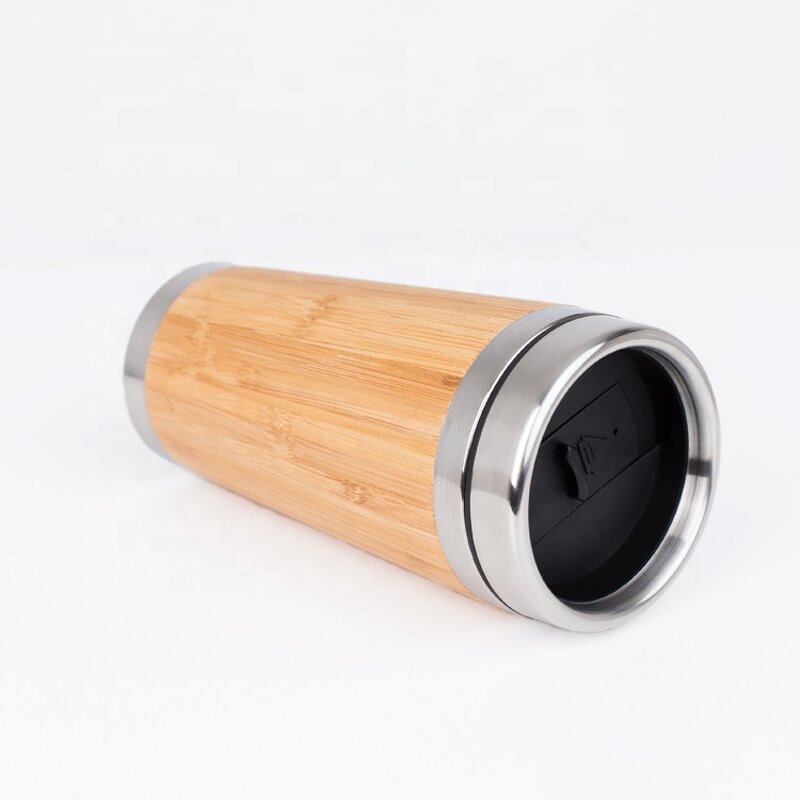 Travel Tumbler Manufacturer - Original Bamboo Stainless Steel Bottle Coffee Mug Insulated Bamboo Eco-friendly Tea Cup