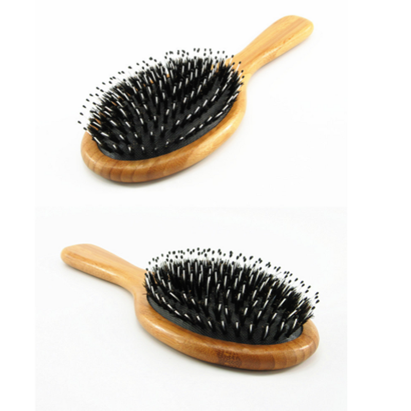Hair Brush Manufacturer - Bamboo Wooden Boar Bristle for Curly Hair
