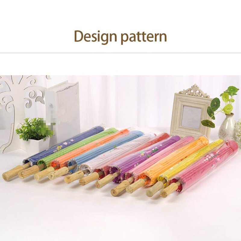 Umbrella Manufacturer - Japanese Chinese Wooden Handle Parasol Paper for Wedding Parties