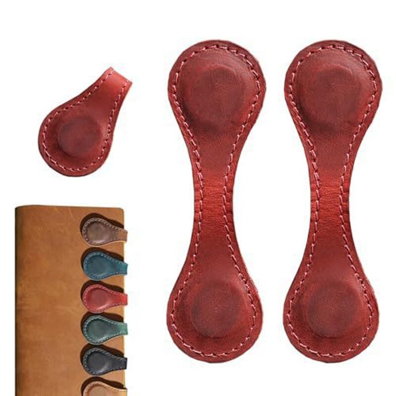 Bookmark Manufacturer - Personalized Vintage Leather Magnetic Book Mark Clip for Book Lover Readers Men Women Student