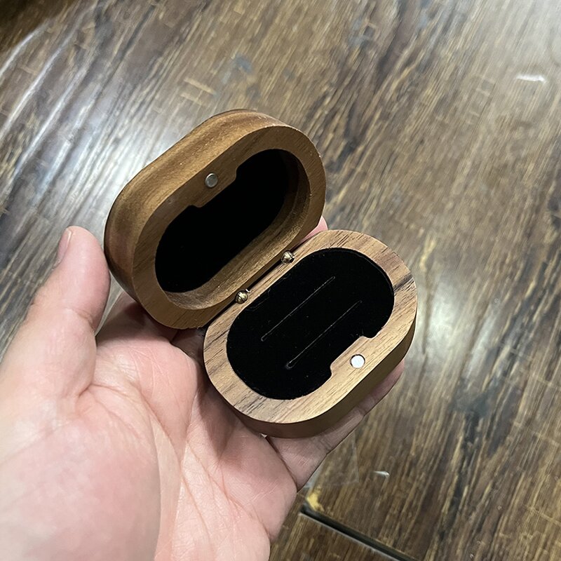 Jewelry Box Manufacturer - Wholesale Luxury Wood Ring Earring Cases with Custom Logo