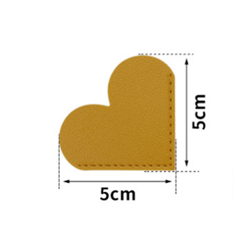 Bookmark Manufacturer - Wholesale Custom Cute Corner Page Book Accessories Leather Heart for Promotional Gift