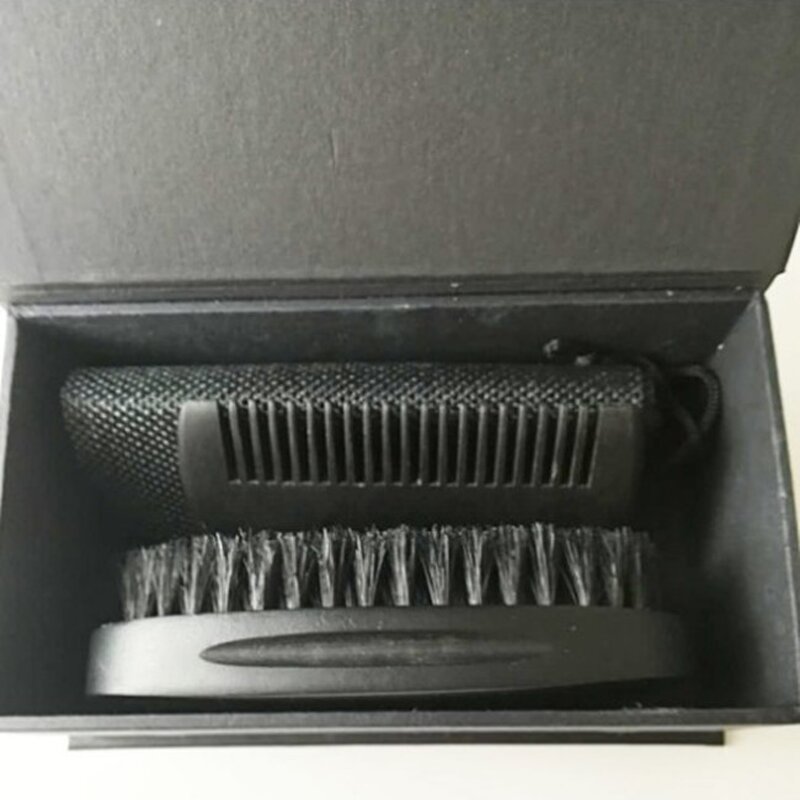 Beard Grooming Kit Manufacturer - Custom Logo Men Beard Care Set Wooden Comb Boar Bristle for Travel