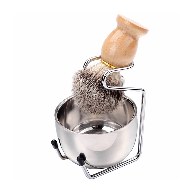 Cleaning Brush Kit Manufacturer - High Quality Wooden Handle with Brush Stand for Shaving