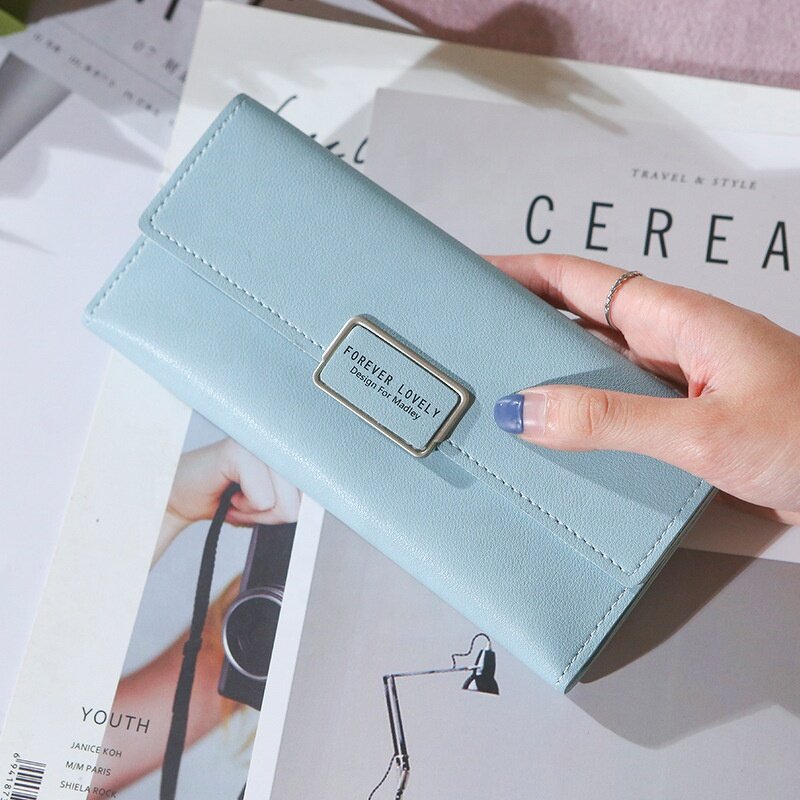 Phone Purse Wallet Manufacturer - Factory Direct Sale Long Three-fold Cover Pocket Change for Women