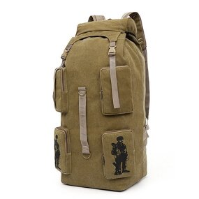 Mountaineering Backpack Manufacturer - Super Large Capacity 100 Liters Thickened Canvas Retro Travel Fashion