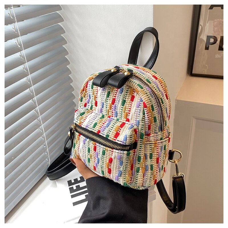 Woven Backpack Manufacturer - Candy Color Cute and Fashion Ladies