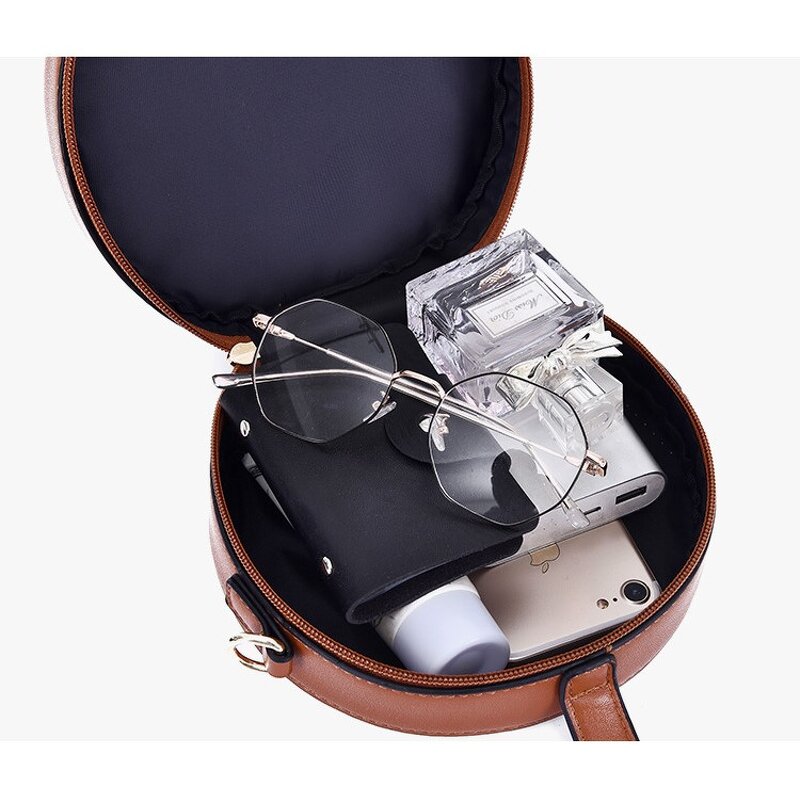 Rattan Bag Manufacturer - Hot Selling Women's Exquisite Diagonal Mini Round Retro Literary Hand-woven Straw Woven