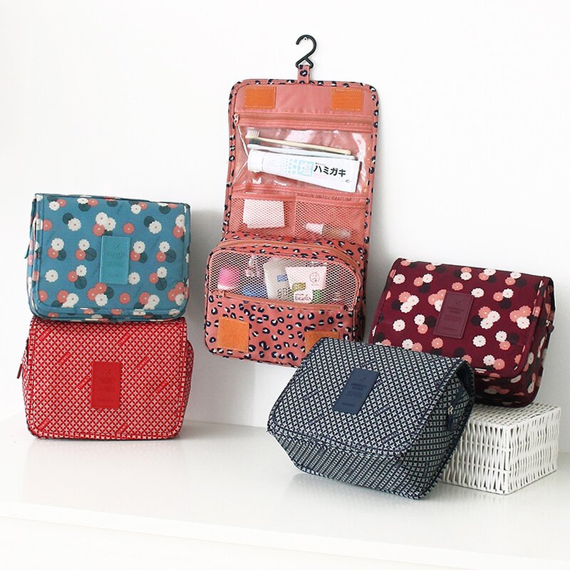 Cosmetic Organizer Toiletry Bags Manufacturer - Travel Larger Capacity Expandable Polyester Waterproof Hanging Wash