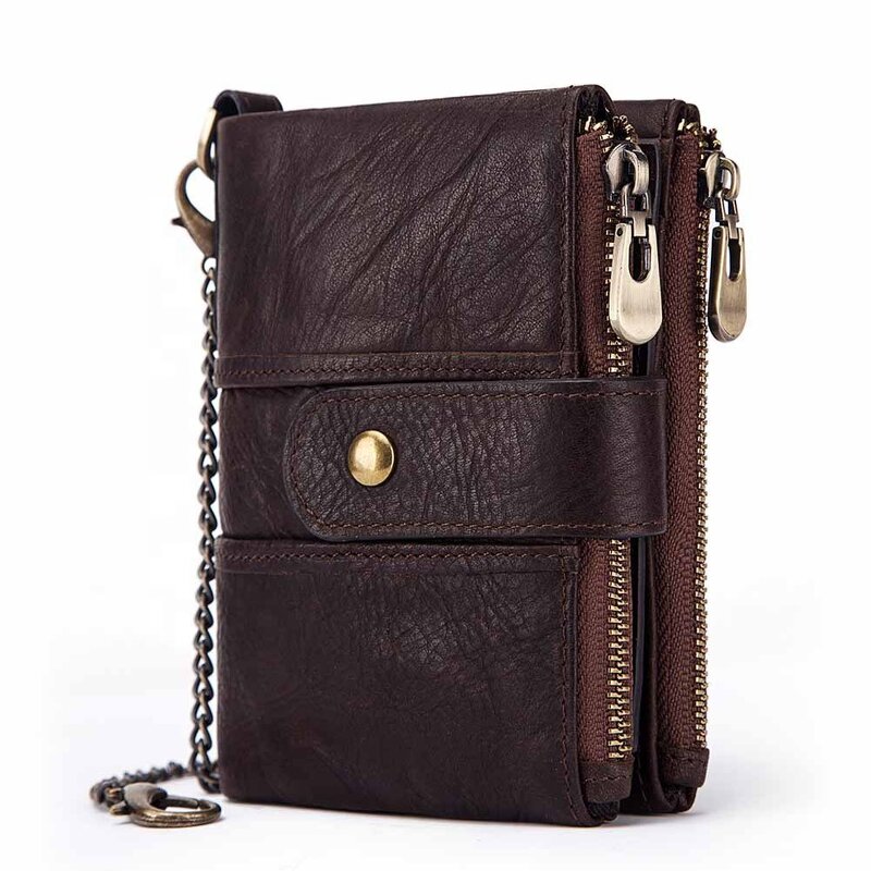 Wallet Manufacturer - 2020 Hot Selling Genuine Leather Purse RFID Blocking Anti-theft for Men