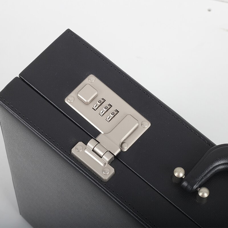 Leather Briefcase Manufacturer - Man Business Cheap Wholesale Box with Locks