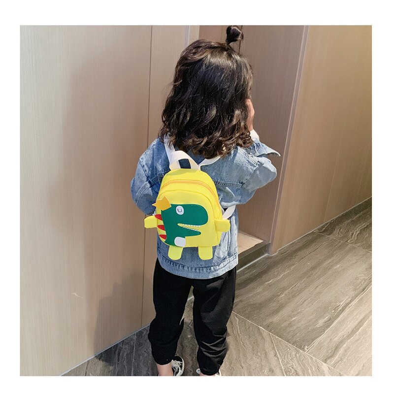 Children's Backpack Manufacturer - Dinosaur Cartoon Kids All-match Korean Version of Oxford Cloth Baby School Bag