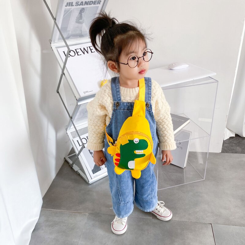 Children's Messenger Bag Manufacturer - Handsome Dinosaur Chest Small Cross Cute Baby Outdoor Travel Backpack