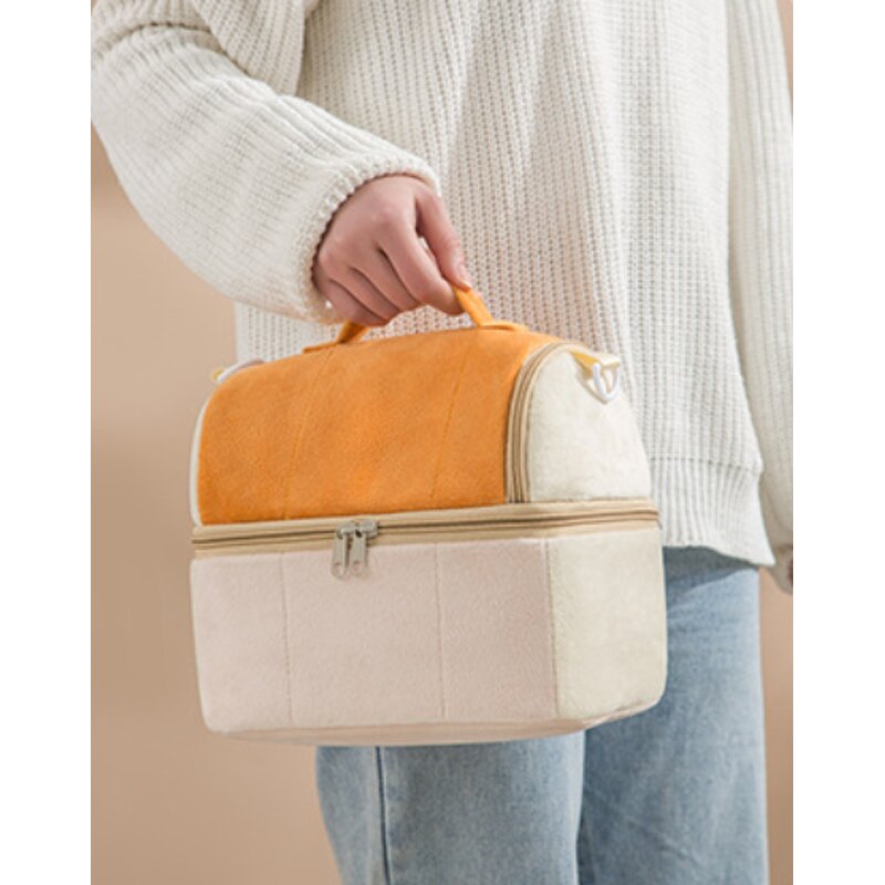 Messenger Tote Bags Manufacturer - 2023 Drop Shipping Flannel Candy Color Picnic Double Layer Cooler for Adults