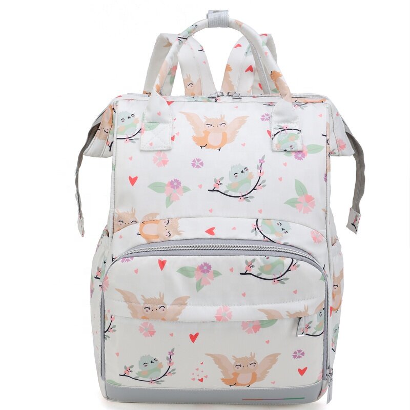 Mommy Bag Manufacturer - Spot Printing Cartoon New Multi-functional Large-capacity Fashion Travel Backpack Diaper