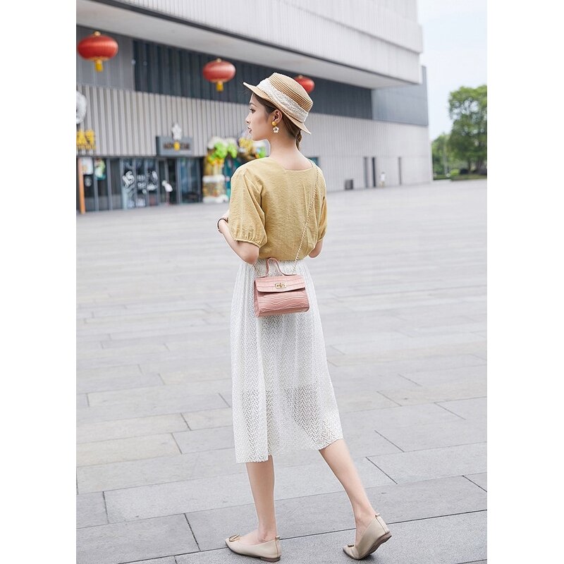 Messenger Shoulder Bag Manufacturer - Wholesale New Products crocodile Pattern Lock Buckle Portable Mobile Phone Ladies