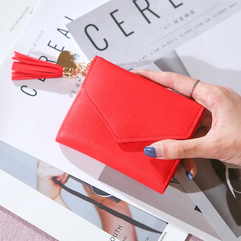 Women's Wallet Manufacturer - Hot Sale Fashion Short Cute New Tassel Mini Student