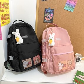 School Backpack Manufacturer - Cute Waterproof Fashion Large-capacity Student Universal