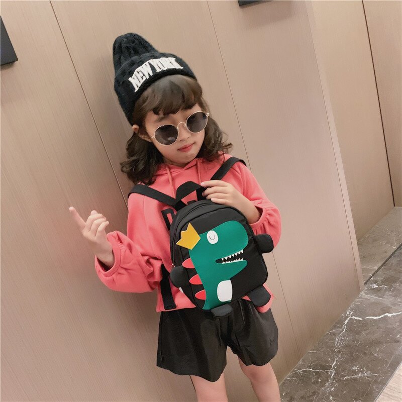 Children's Backpack Manufacturer - Dinosaur Cartoon Kids All-match Korean Version of Oxford Cloth Baby School Bag