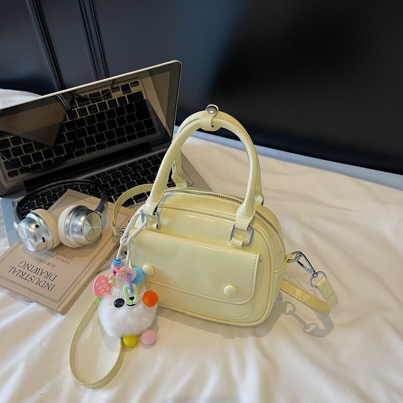 PU Leather Handbag Manufacturer - High Quality Famous Brand Single Strip Crossbody Shoulder Ladies Dress Portable Zipper with Polyester Lining