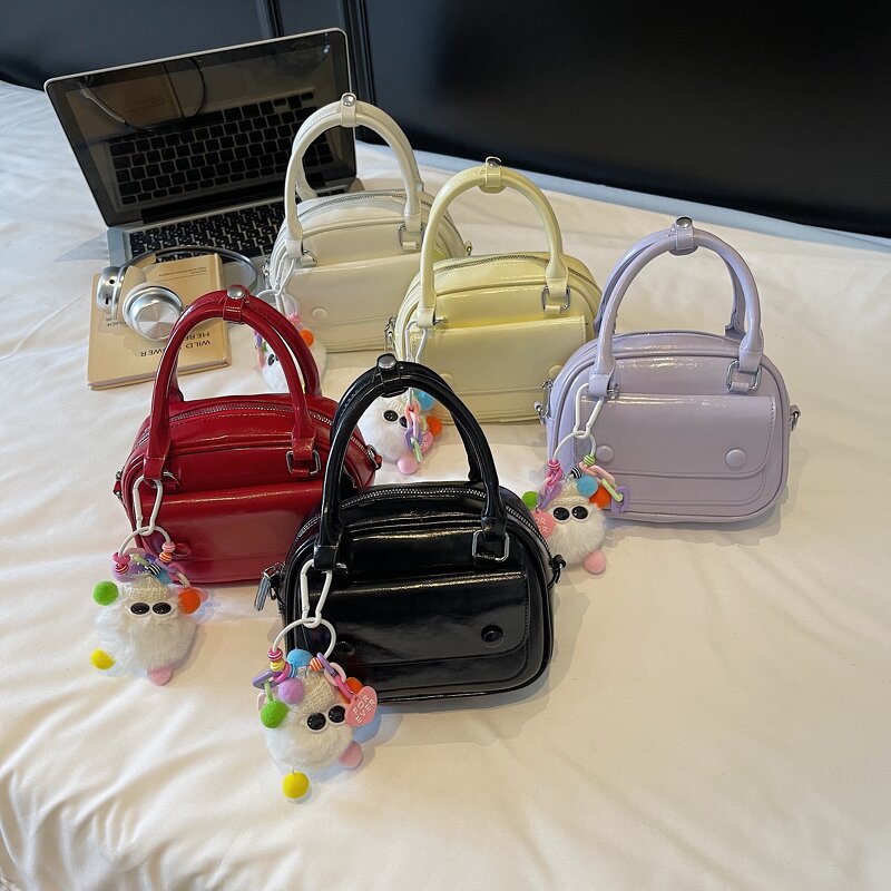 PU Leather Handbag Manufacturer - High Quality Famous Brand Single Strip Crossbody Shoulder Ladies Dress Portable Zipper with Polyester Lining