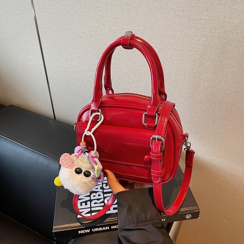 PU Leather Handbag Manufacturer - High Quality Famous Brand Single Strip Crossbody Shoulder Ladies Dress Portable Zipper with Polyester Lining