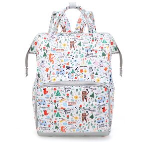 Mommy Bag Manufacturer - Spot Printing Cartoon New Multi-functional Large-capacity Fashion Travel Backpack Diaper