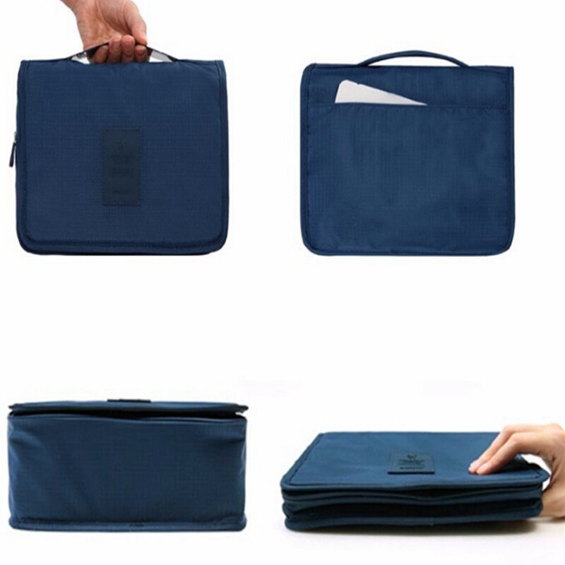 Cosmetic Organizer Toiletry Bags Manufacturer - Travel Larger Capacity Expandable Polyester Waterproof Hanging Wash
