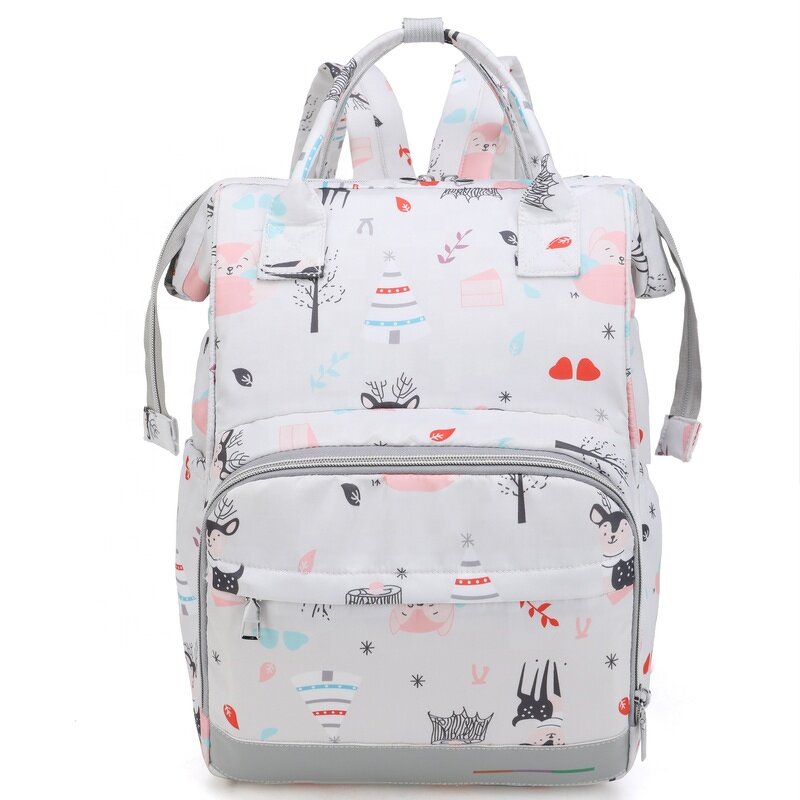 Mommy Bag Manufacturer - Spot Printing Cartoon New Multi-functional Large-capacity Fashion Travel Backpack Diaper