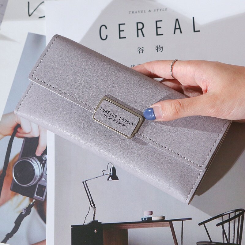 Phone Purse Wallet Manufacturer - Factory Direct Sale Long Three-fold Cover Pocket Change for Women