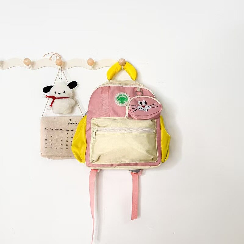 Kids Backpack Manufacturer - Cute Contrasting Colors Small Sizes Made Oxford for Summer Travel School Kindergarten for Boys Girls