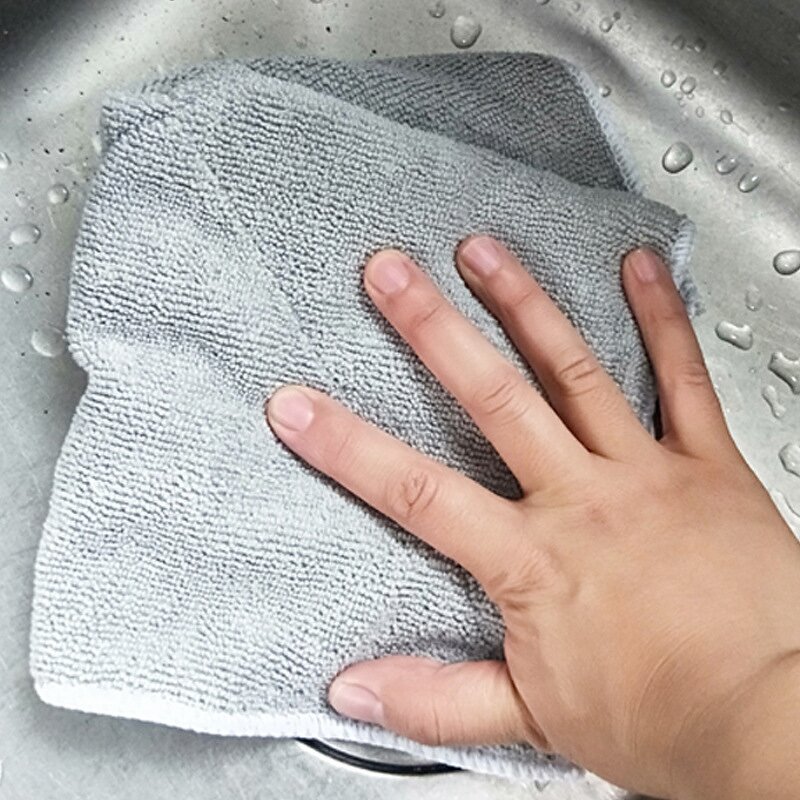 Kitchen Cloth Manufacturer - Dish Towels Bamboo Fiber Cleaning Clean Rag Microfibre Cleaning Clothes