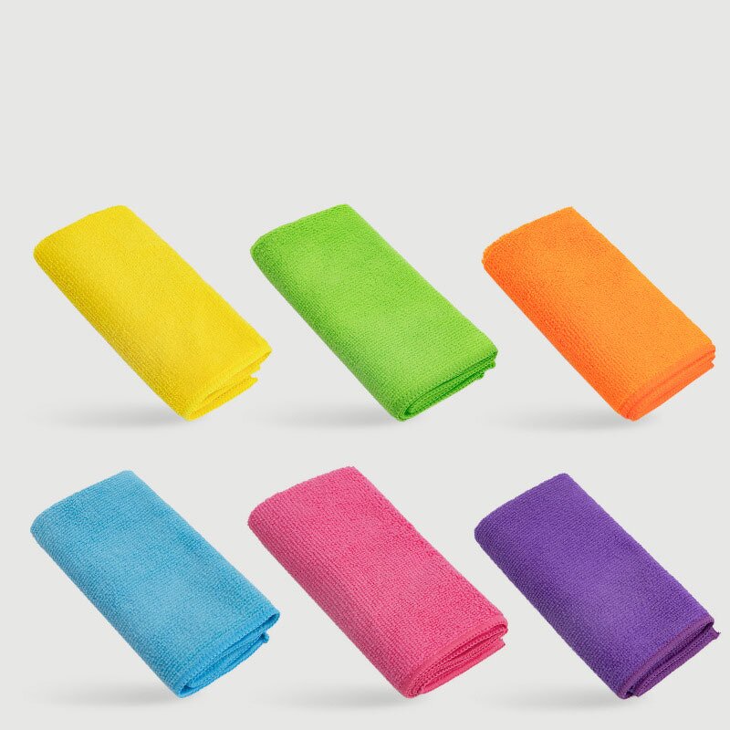 Microfiber Cleaning Cloth Manufacturer - Hot Selling 30 * 30cm Warp Knitted Terry Cloth for Car Dish Usage Grey Color