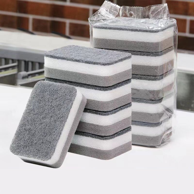 Cleaning Sponge Manufacturer - Thickened Dish-washing Kitchen Double-layer Cotton Sink Dish Pot