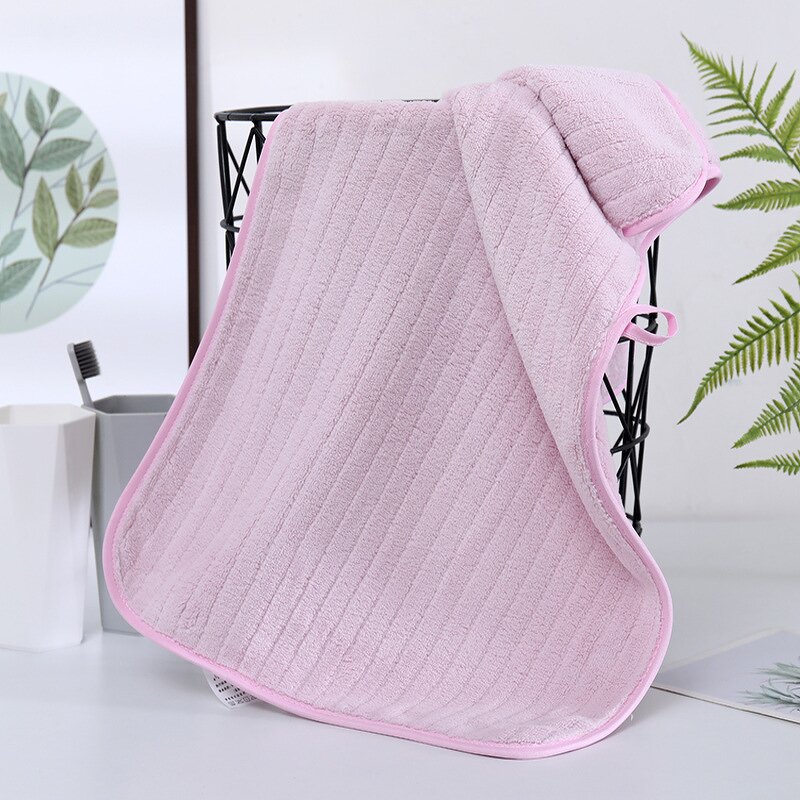 Bathroom Towel Set Manufacturer - Edgeless Microfiber Coral Fleece Soft Polyester Knitted Bath Towels