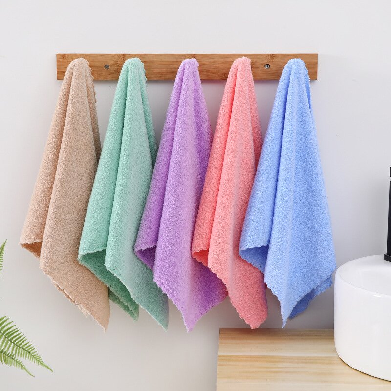 Facial Towel Manufacturer - High Density Coral Velvet Soft and Absorbent Knitted Household Bathing Towels