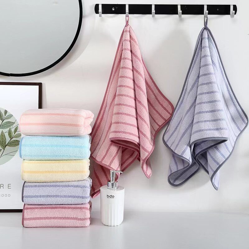 Face Towels Manufacturer - Wide and Narrow Coral Velvet Soft Knitted Absorbent for Quick Dry Thickened Household