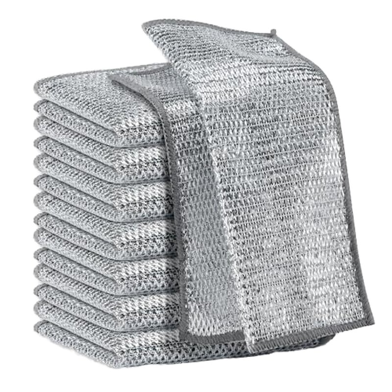 Microfiber Dishwashing Rags Manufacturer - Polyester Multipurpose Wet Dry Kitchen Cleaning Cloths for Dry Wet Dishes Wire