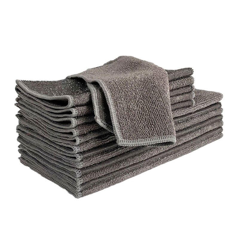 Kitchen Cleaning Cloth Manufacturer - Bamboo Fiber for Oil and Dirt Removal for Bowl Cleaning