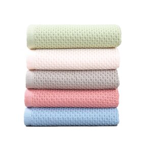 Bath Towel Manufacturer - 100% Cotton Knitted Waffle Fabric Premium Handmade Towels