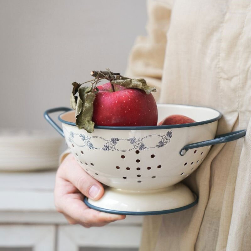 Kitchen Colander Manufacturer - Factory Price Handmade Metal Latest New Design for Vegetables and Fruit Colanders