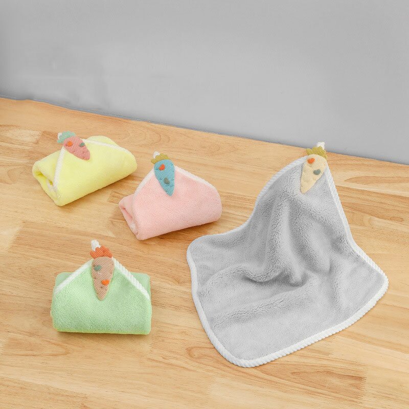 Hand Towel Manufacturer - Cartoon Microfiber square Luxury