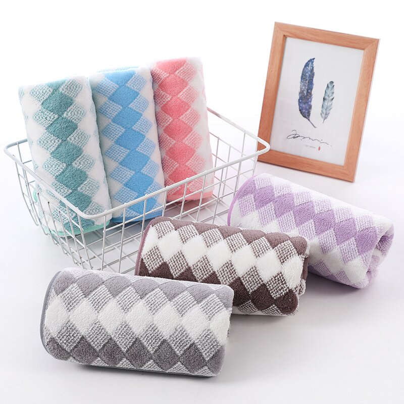Bathroom Sets Manufacturer - High Quality Polyester Knitted Facial Towels in Gift Box