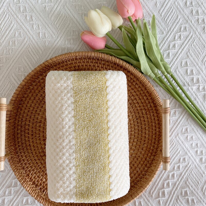 Face Towel Manufacturer - 35 * 75cm Polyester Beauty Spa Knitted Dry Hair Towels for Beauty Wash