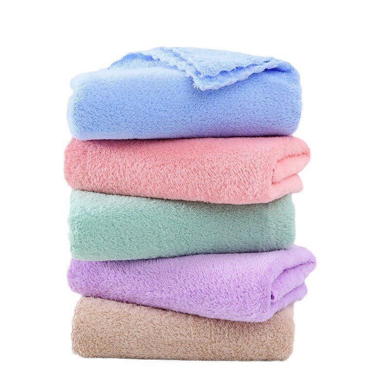 Facial Towel Manufacturer - High Density Coral Velvet Soft and Absorbent Knitted Household Bathing Towels