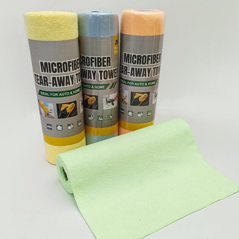 Car Washing Towel Manufacturer - Tear-off Roll Packaging Cleaning Cloth