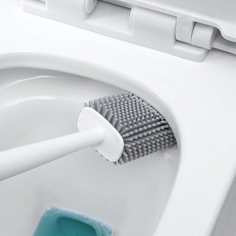 Toilet Brush Manufacturer - Nice Design Smart Round Plastic Silicone for Cleaning