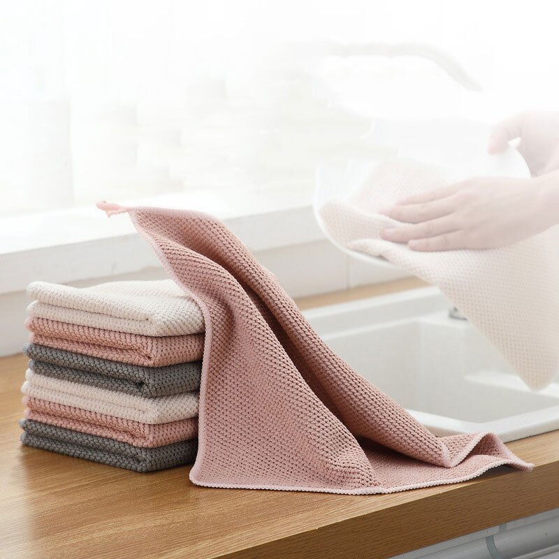 Dishwashing Cloth Manufacturer - Factory Direct Supply Furniture Cleaning Cloth Water Absorption and Decontamination Kitchen