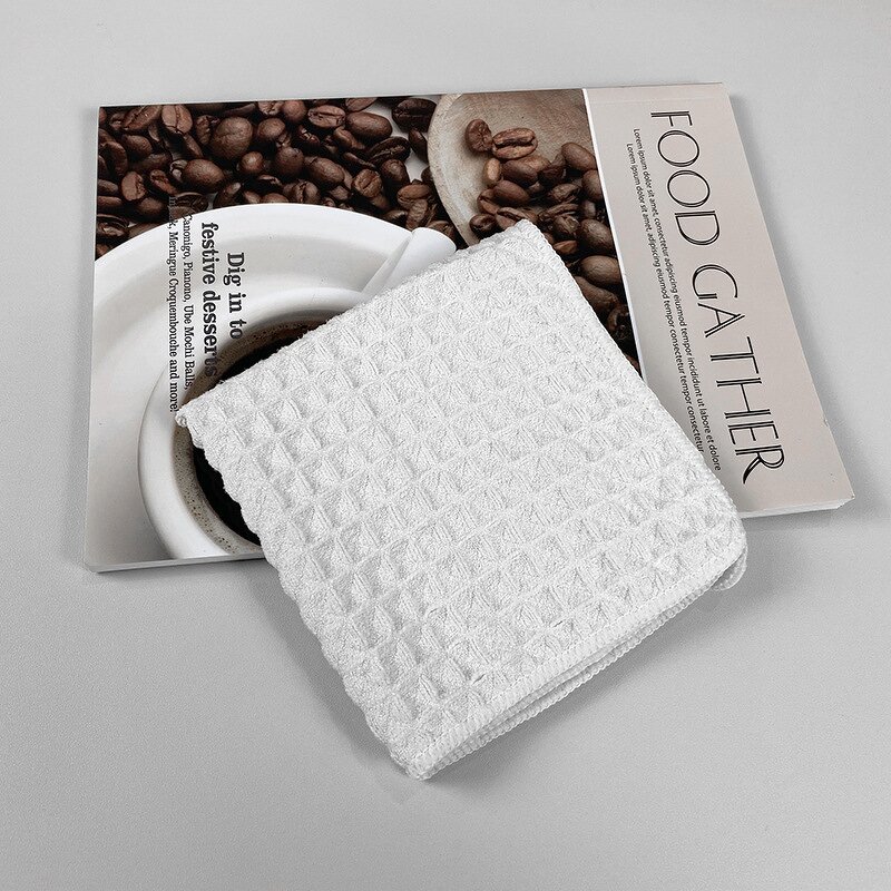 Micro Fiber Cloth Manufacturer - Waffle for Kitchen Furniture Coffee Maker Cleaning Thickened Water Absorbing Quick Drying